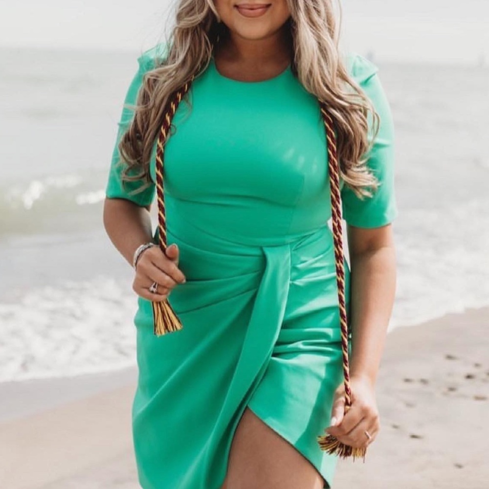 Black Halo Green Dress